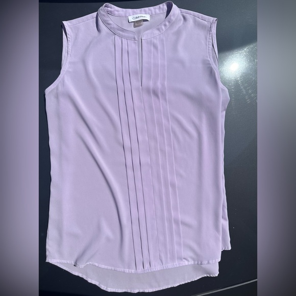 Calvin Klein Pleat-Front Blouse - Picture 1 of 5